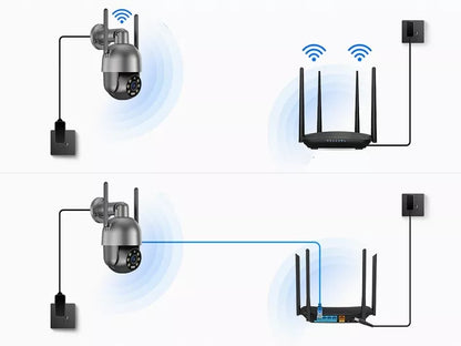 Lauko "WiFi" IP kamera 8MPx 4K SIGNALIZACIJA