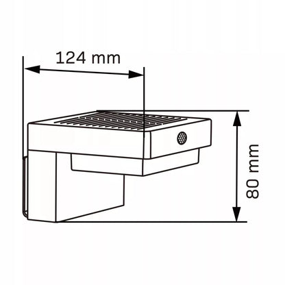 Zewnętrzna solarna lampa ścienna LED MALI z czujnikiem ruchu PIR i ładowaniem USB