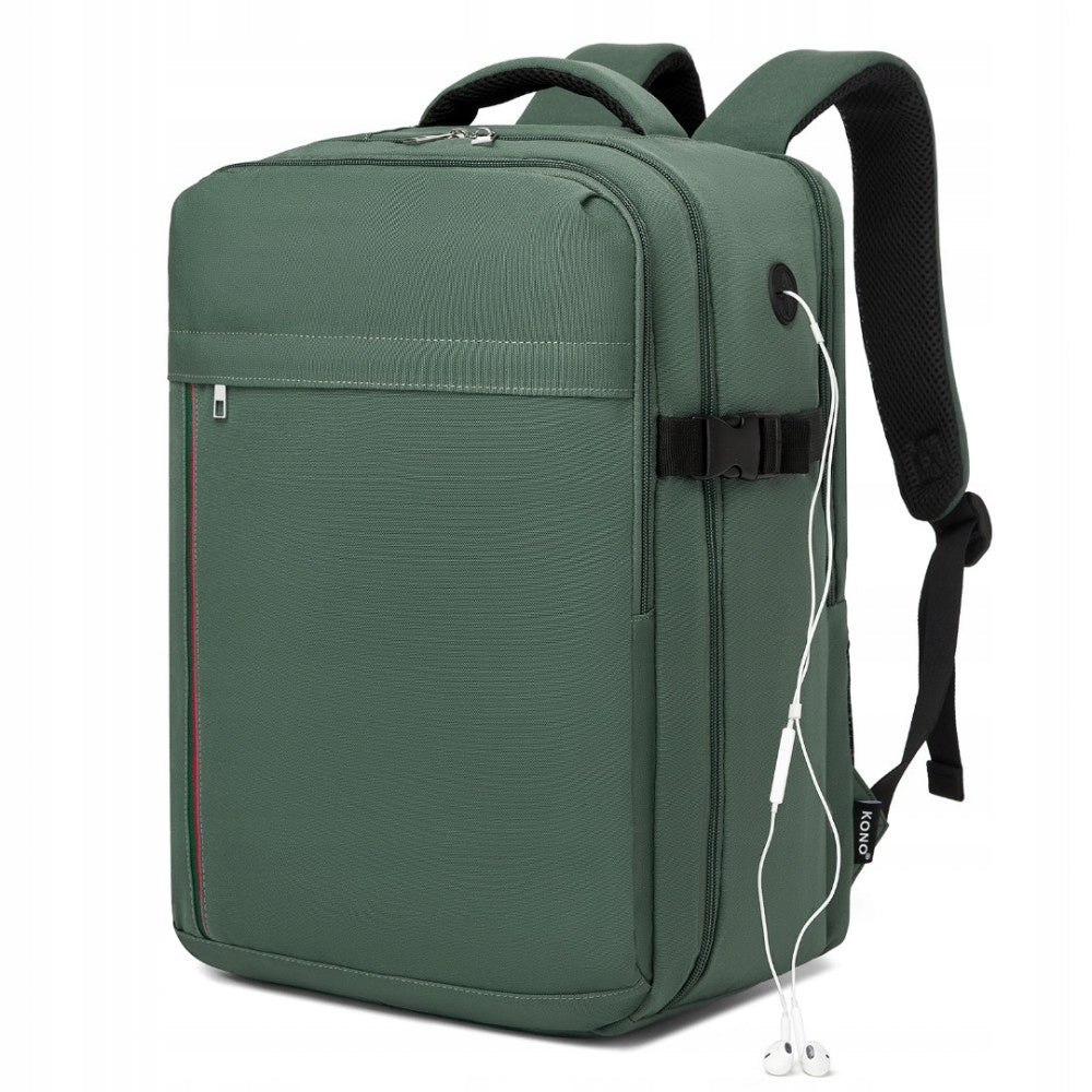 Žalia Kuprinė Rankinė Lėktuvui 40x30x20 RYANAIR Wizz Air Kabininė Rosso