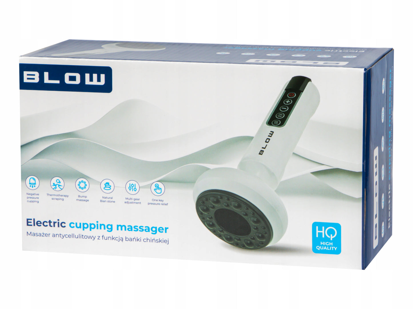 Elektrinis belaidis anticeliulitinis masažuoklis su šildymu