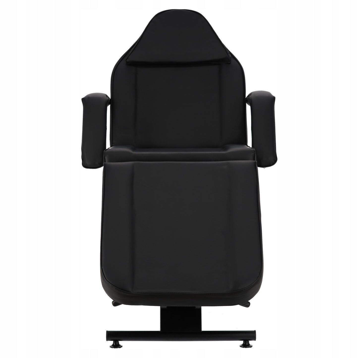 Grožio procedūrų fotelis su padėklais, juodas, SPA lova, tatuiruotėms