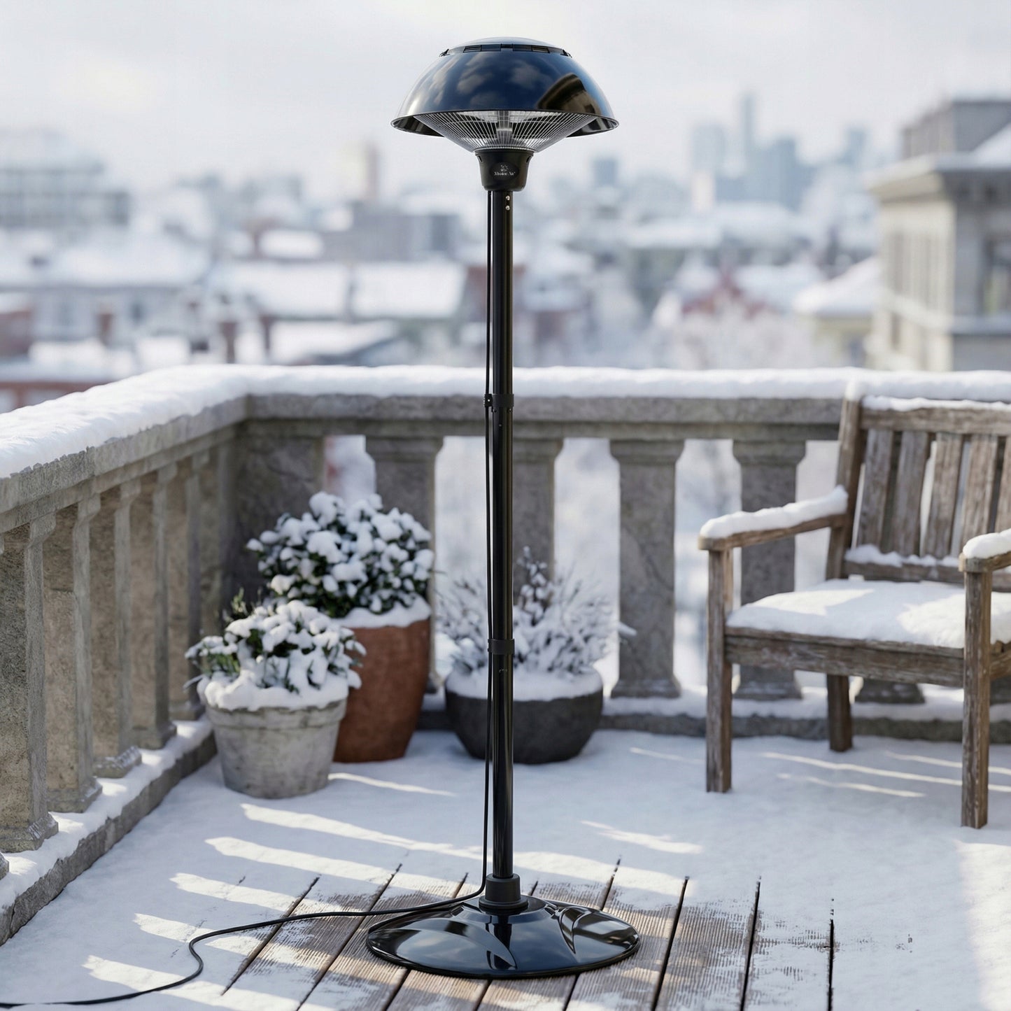 IR TERASINIS ŠILDYTUVAS 1500W šildymo lempa ŠILDYTUvas STOVINTIS