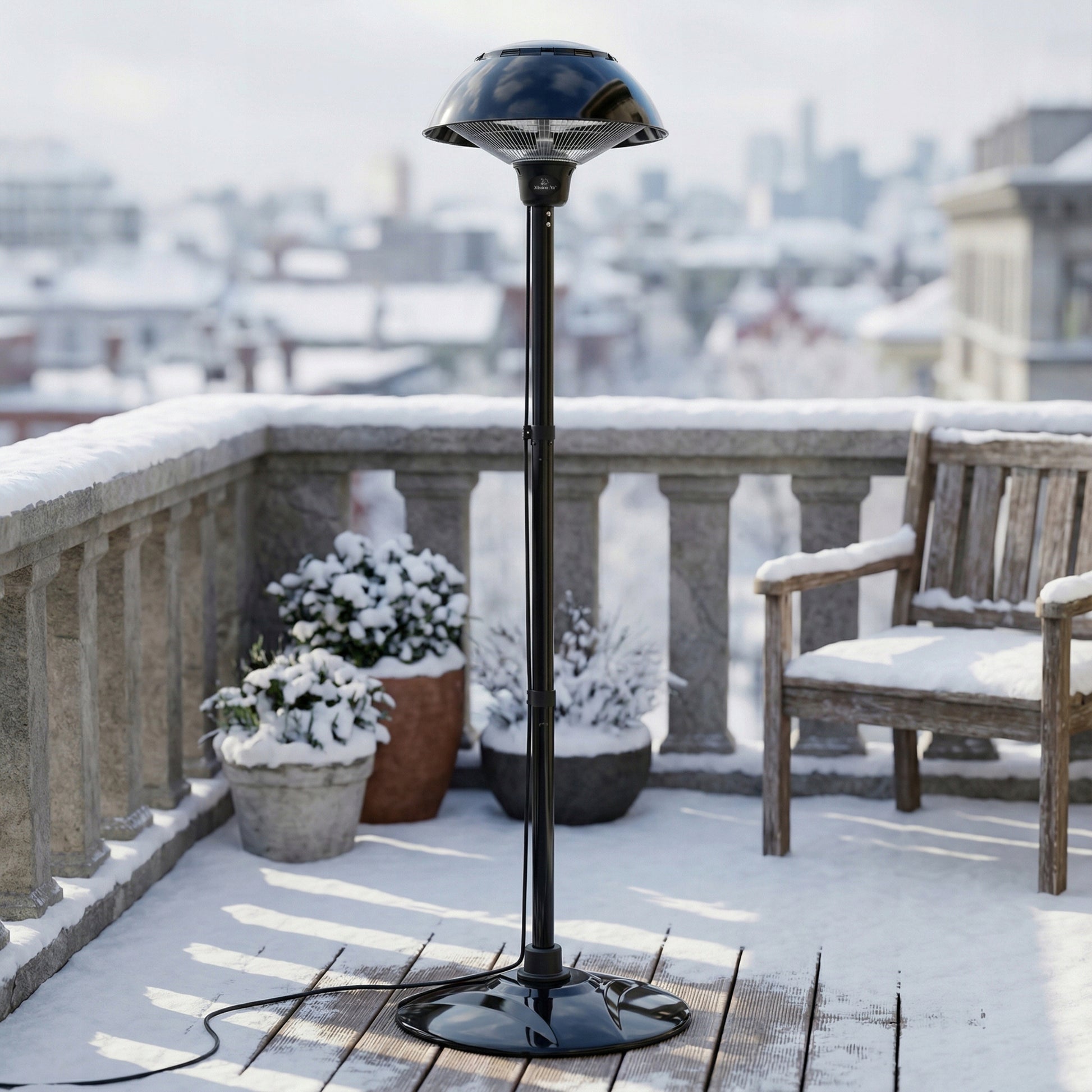 IR TERASINIS ŠILDYTUVAS 1500W šildymo lempa ŠILDYTUvas STOVINTIS