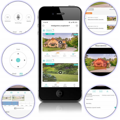 Lauko kamera 4MPx IP Wi-Fi, plačia kampo, panoraminė 165°, dviejų objektyvų