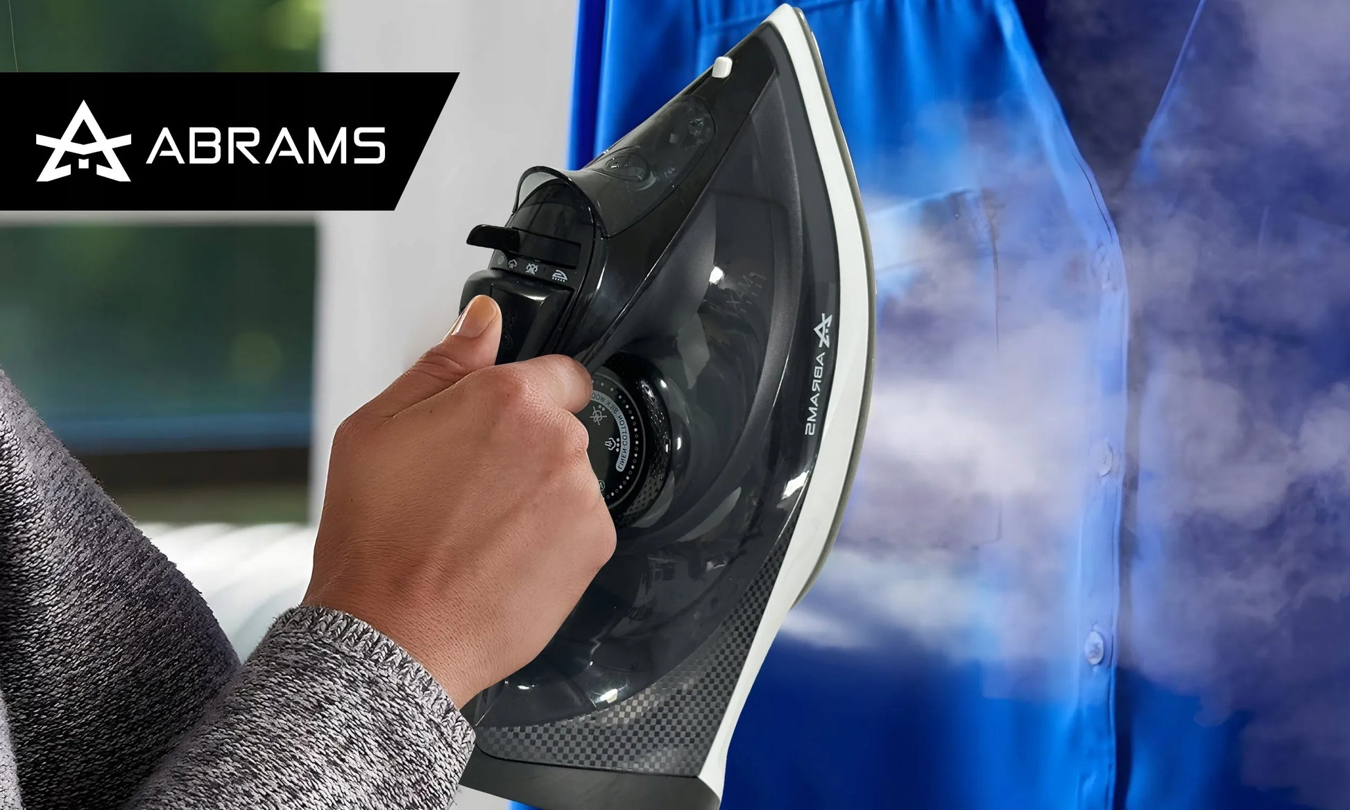 Abrams garų lygintuvas OS-220, keraminis padas, 3000 W, Anti-Drip, Anti-Calc
