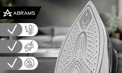 Abrams garų lygintuvas OS-220, keraminis padas, 3000 W, Anti-Drip, Anti-Calc