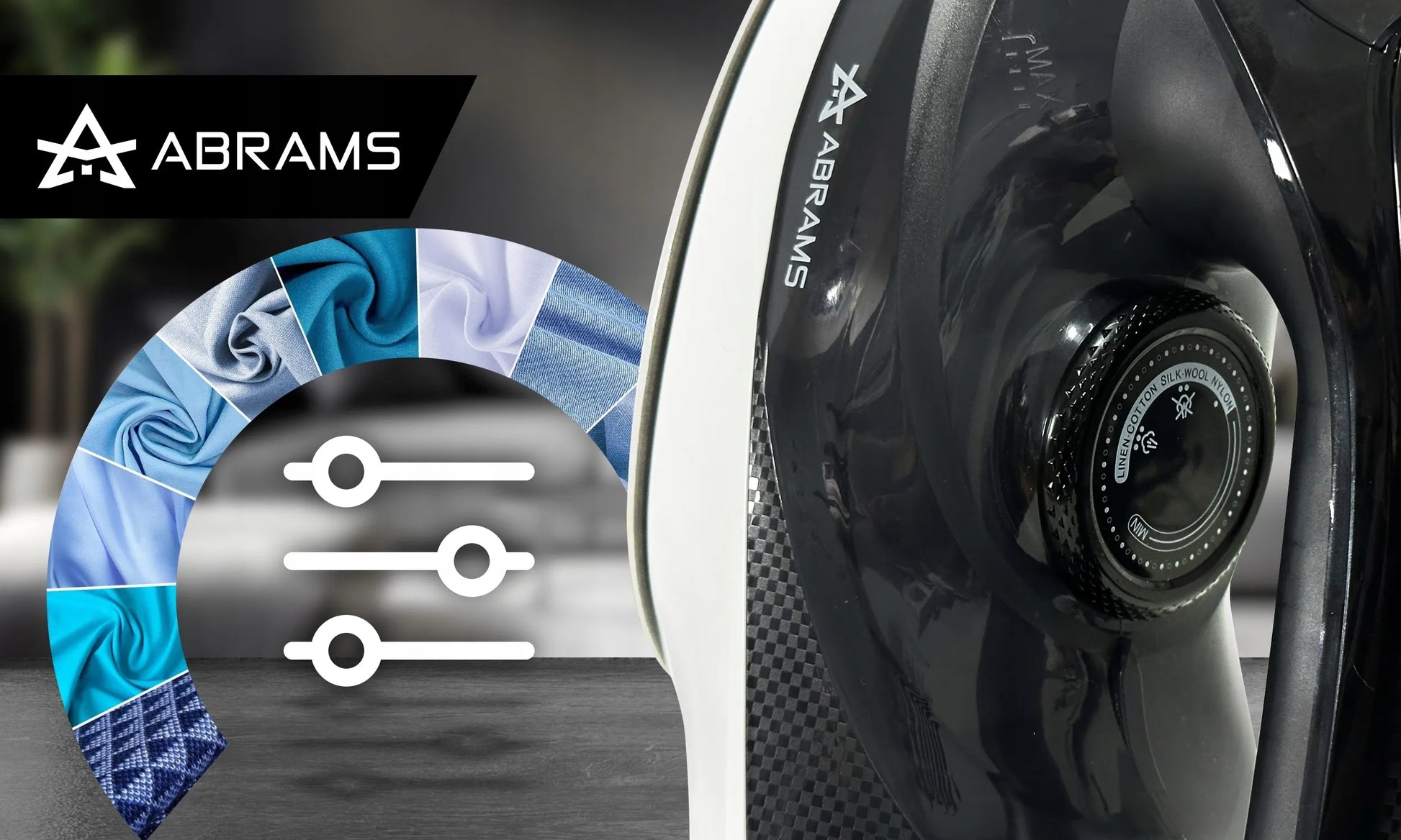 Abrams garų lygintuvas OS-220, keraminis padas, 3000 W, Anti-Drip, Anti-Calc
