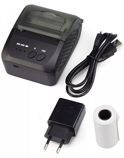 NEŠIOJAMAS MINI TERMINIS SPAUSDINTUVAS MOBILUS BLUETOOTH SĄSKAITOMS USB
