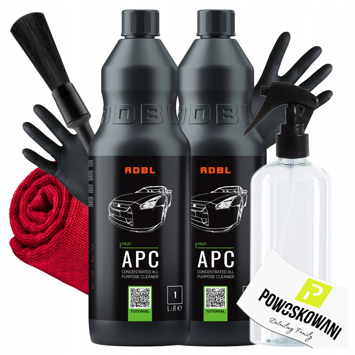 ADBL APC 2 × 1 l universalus valiklio koncentratas su priedais, rinkinys