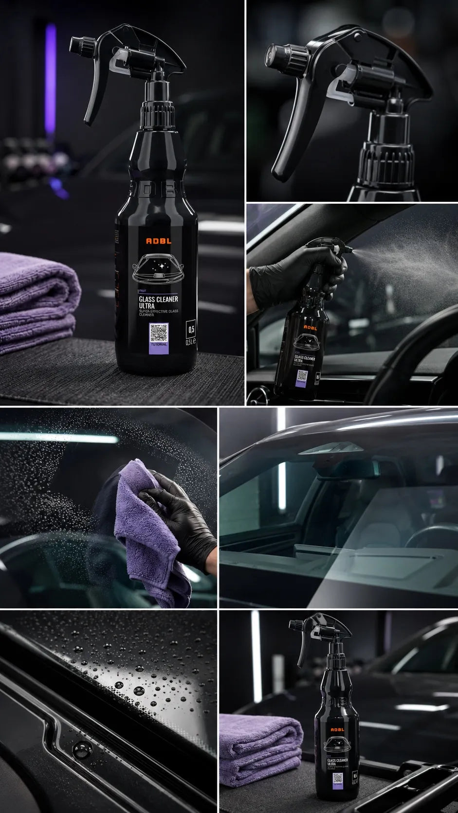 ADBL automobilių kosmetikos rinkinys valymui su priedais