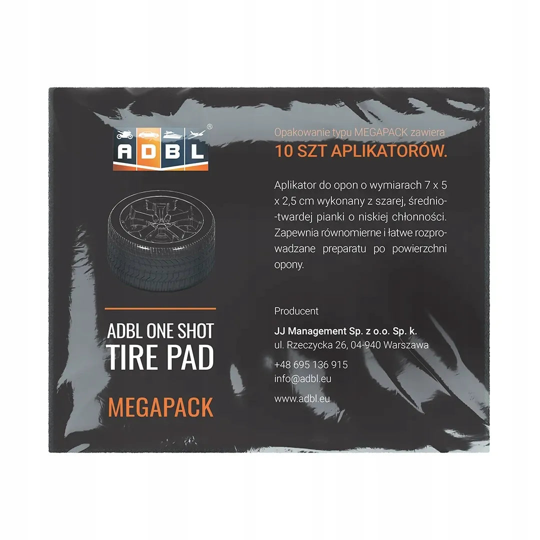 ADBL One Shot Tire Pad aplikatoriai padangoms, 10 vnt.