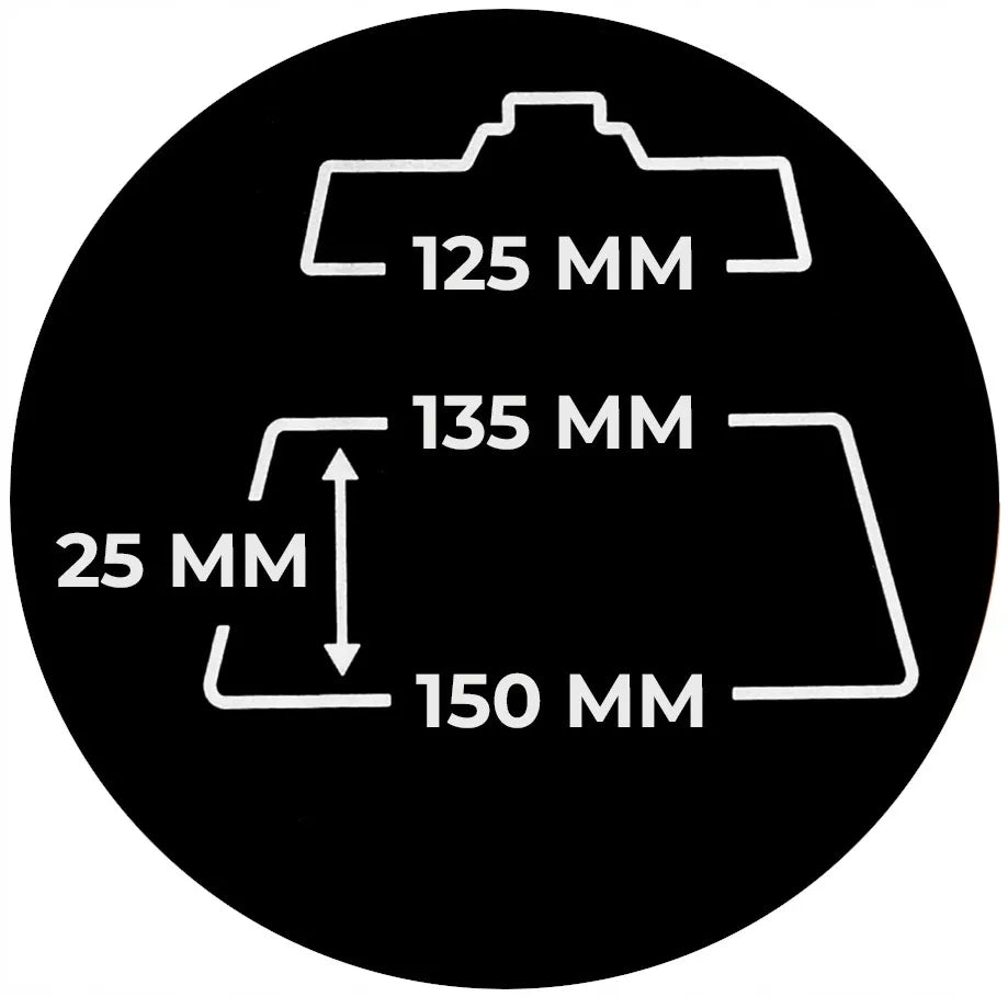 ADBL Roller DA 125 mm poliravimo padų rinkinys, 3 vnt.: „Hard Cut“, „Polish“, „Finish“