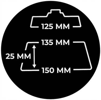 ADBL Roller DA 125 mm poliravimo padų rinkinys, 3 vnt.: „Hard Cut“, „Polish“, „Finish“