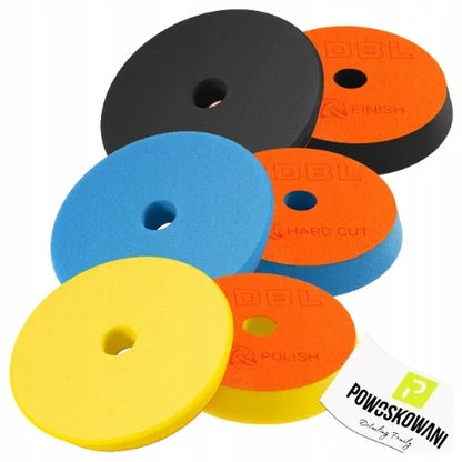 ADBL Roller DA 125 mm poliravimo padų rinkinys, 3 vnt.: „Hard Cut“, „Polish“, „Finish“