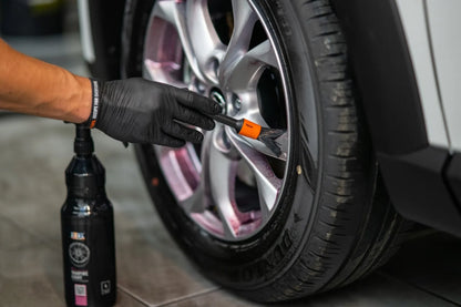 ADBL Round Detailing Brush – 6 šepetėlių rinkinys (2 × 3 dydžių) automobilio sunkiai pasiekiamoms vietoms