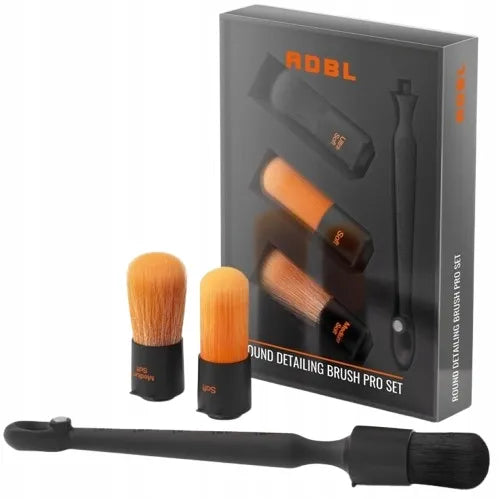 ADBL ROUND DETAILING BRUSH SET PRO – šepetėlis su 3 galvutėmis