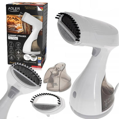 ADLER AD 5042 rankinis drabužių garintuvas, 1500 W, gležniems audiniams