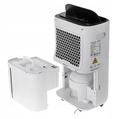ADLER AD 7863 automatinis oro sausintuvas ir valytuvas, 25 l/24 val., iki 60 m², 6,5 l talpykla, laikmatis