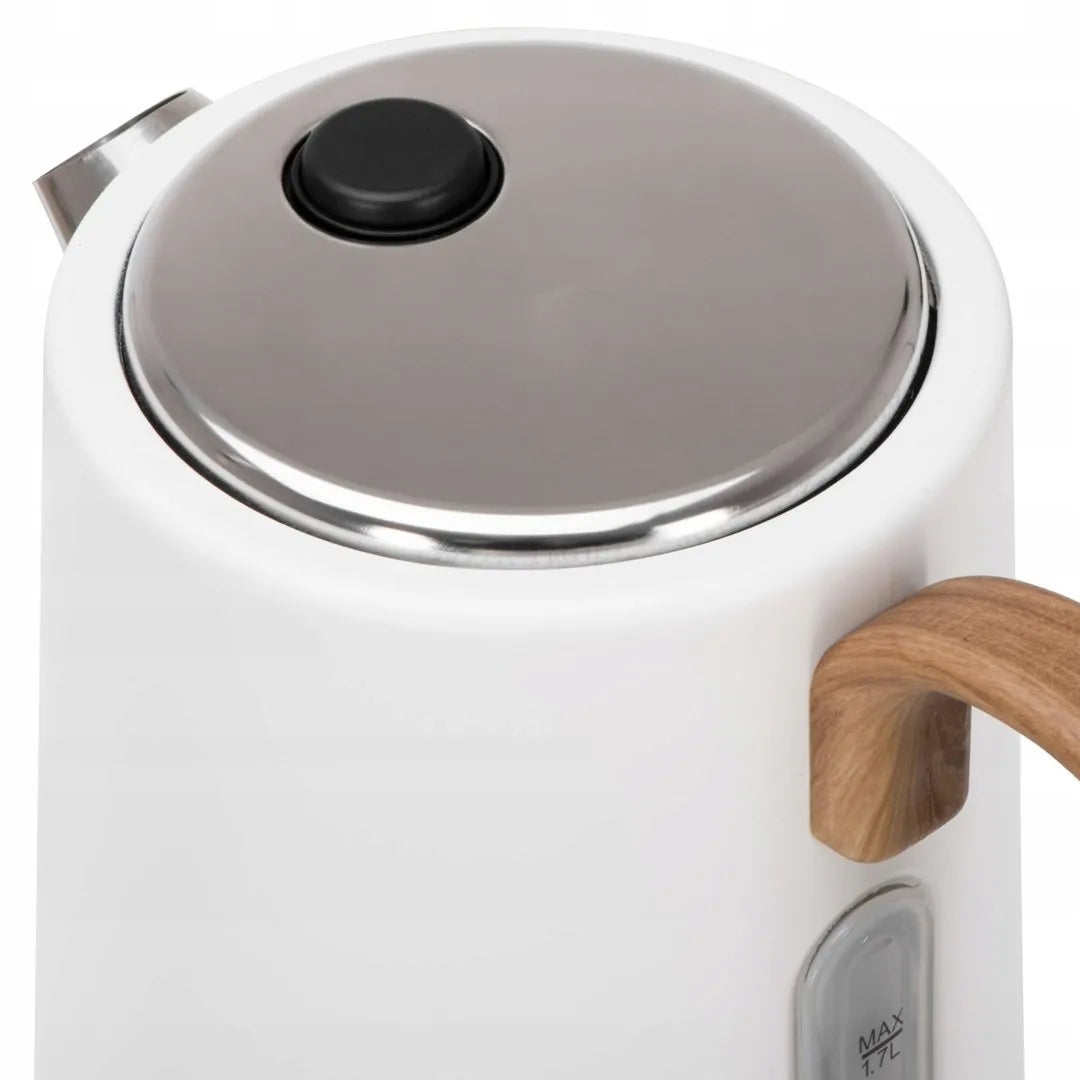 Adler AD1352 elektrinis virdulys, 2200 W, 1,7 l, baltas, metalinis