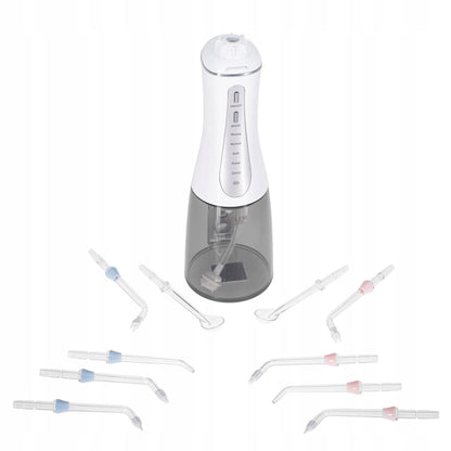 „Adler“ belaidis burnos irigators, 10 antgalių, 5 režimai, USB-C, 350 ml, AD2185
