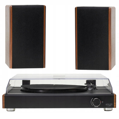 Adler Gramofon 1915 vinilinių plokštelių grotuvas Bluetooth USB 3 greičiai 7 10 12 colių