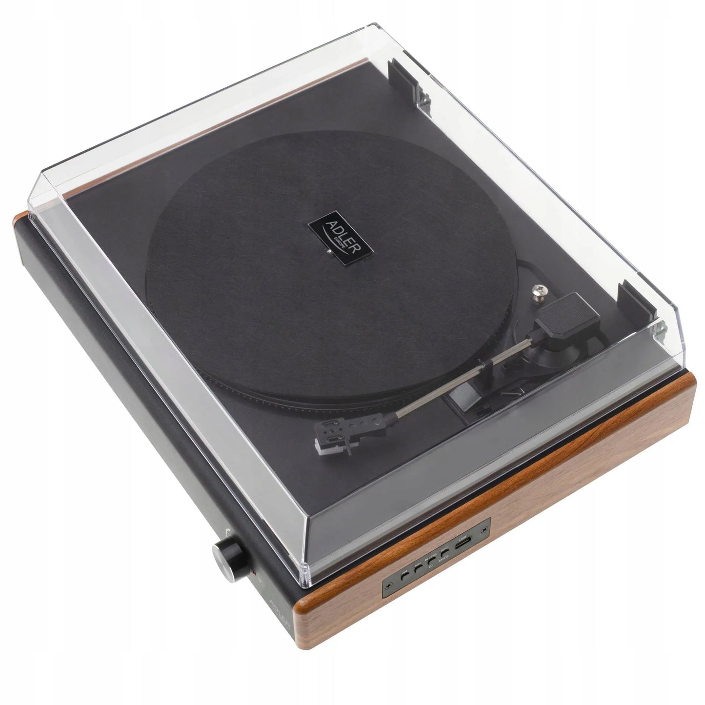 Adler Gramofon 1915 vinilinių plokštelių grotuvas Bluetooth USB 3 greičiai 7 10 12 colių