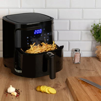 Aigostar 7L 1900W bekailė gruzdintuvė Air Fryer XL LCD Smart juoda