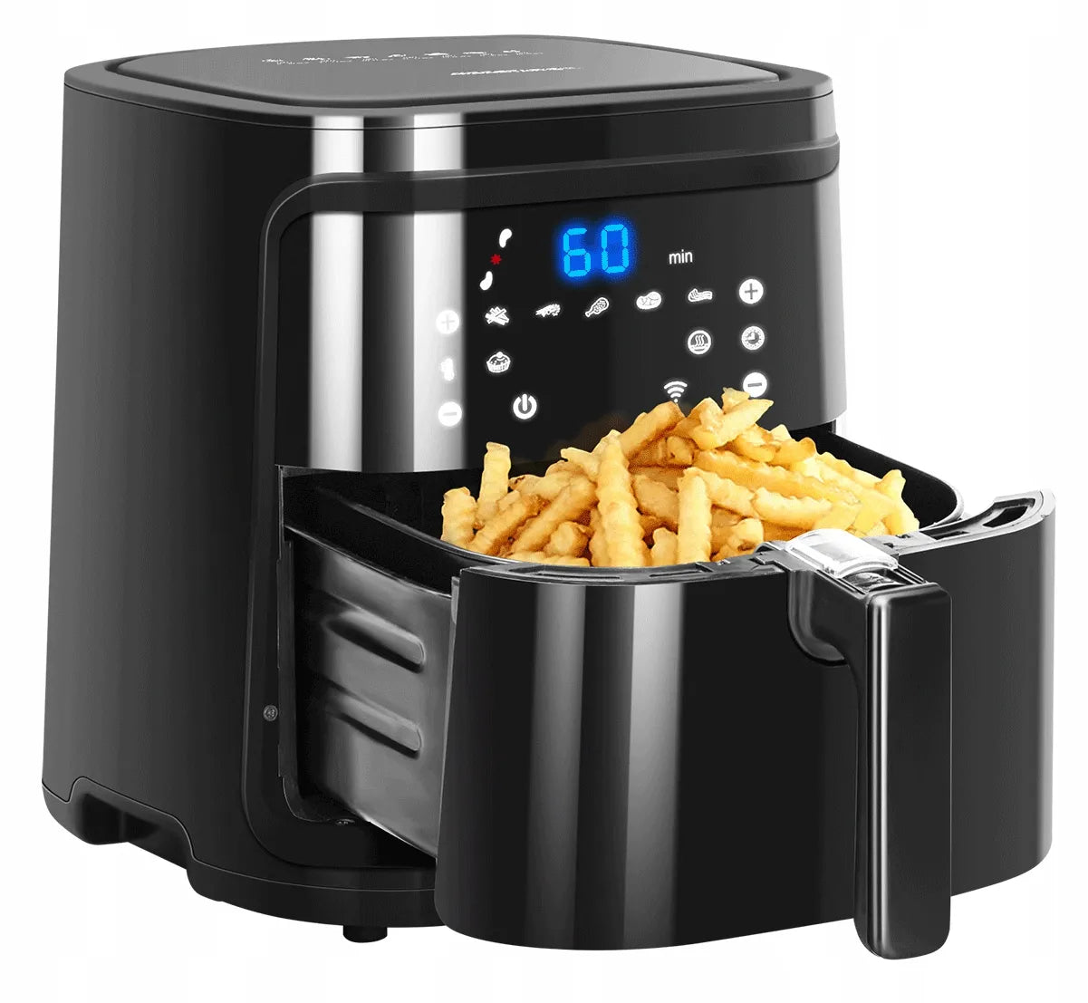 Aigostar 7L 1900W bekailė gruzdintuvė Air Fryer XL LCD Smart juoda