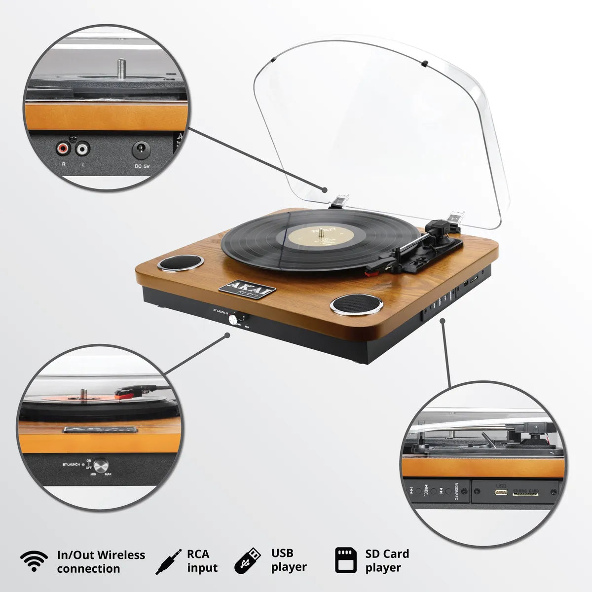 AKAI patefonas ATT-11BTN
