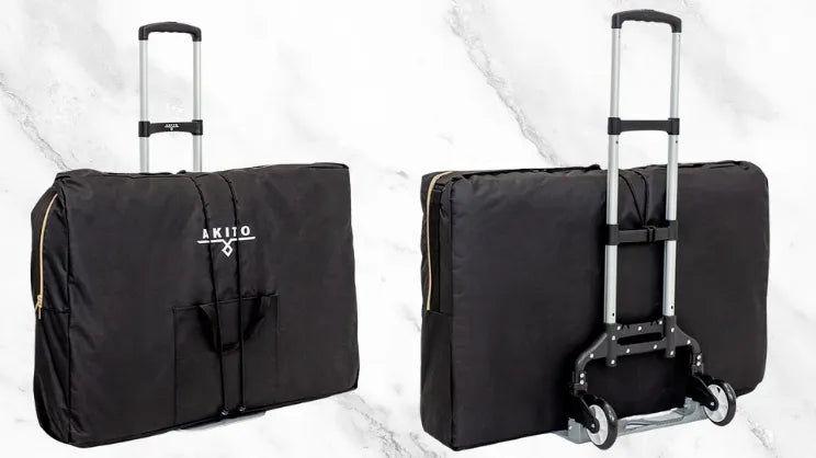 „Akito“ tvirtas universalus sulankstomas vežimėlis masažo stalams transportuoti
