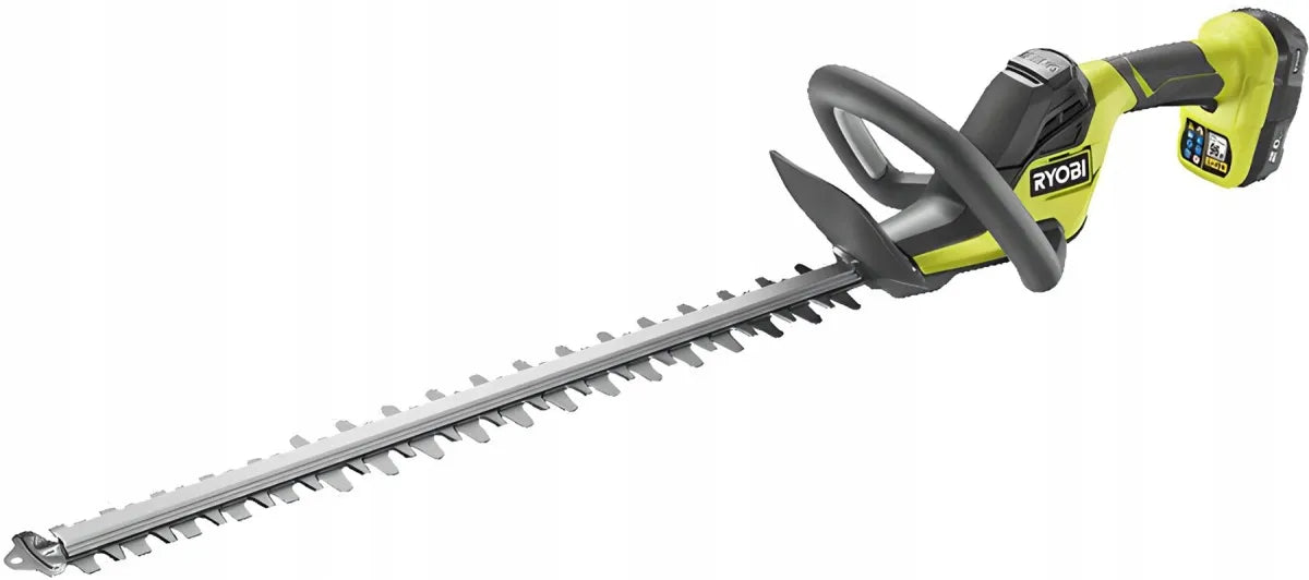 Akumuliatorinės gyvatvorių žirklės 18V 55cm bešepetėlinės + akumuliatorius RYOBI