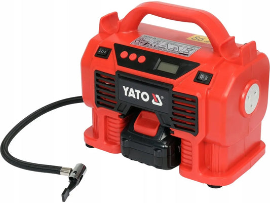 Akumuliatorinis automobilinis kompresorius YATO YT-23247, 12/18V, 3Ah