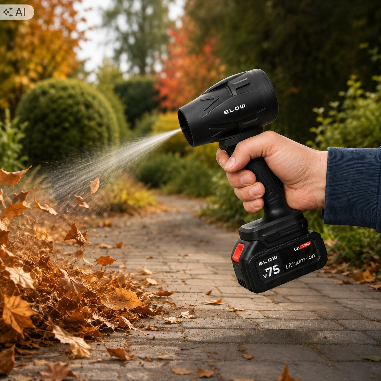 Akumuliatorinis lapų ir sniego pūstuvas BLOW 21V, 2xAKU