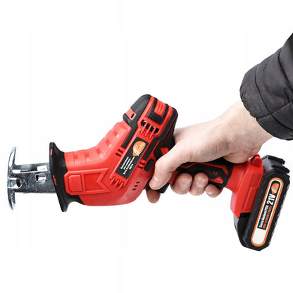 Akumuliatorinis siaurapjūklis Rosfix „lapės uodega“, elektrinis pjūklas, 2xAKU