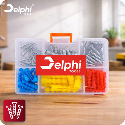 Akumuliatorinis suktuvas-gręžtuvas Delphi Tools bešepetėlis, smūginis, galingas, 2x akumuliatoriai