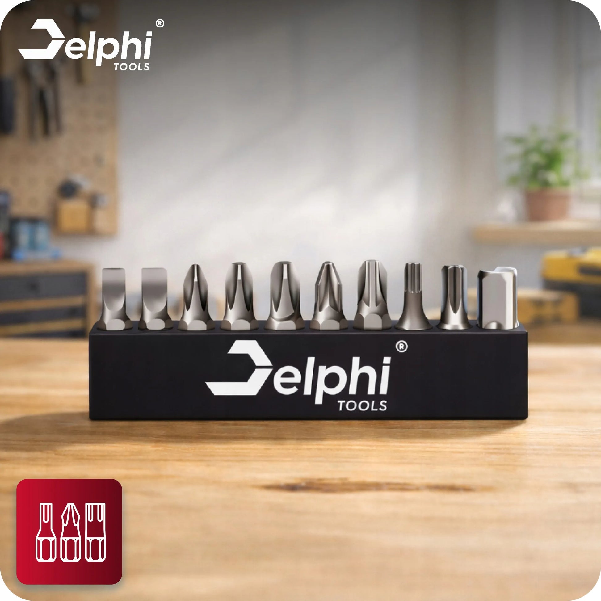 Akumuliatorinis suktuvas-gręžtuvas Delphi Tools bešepetėlis, smūginis, galingas, 2x akumuliatoriai