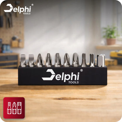 Akumuliatorinis suktuvas-gręžtuvas Delphi Tools bešepetėlis, smūginis, galingas, 2x akumuliatoriai