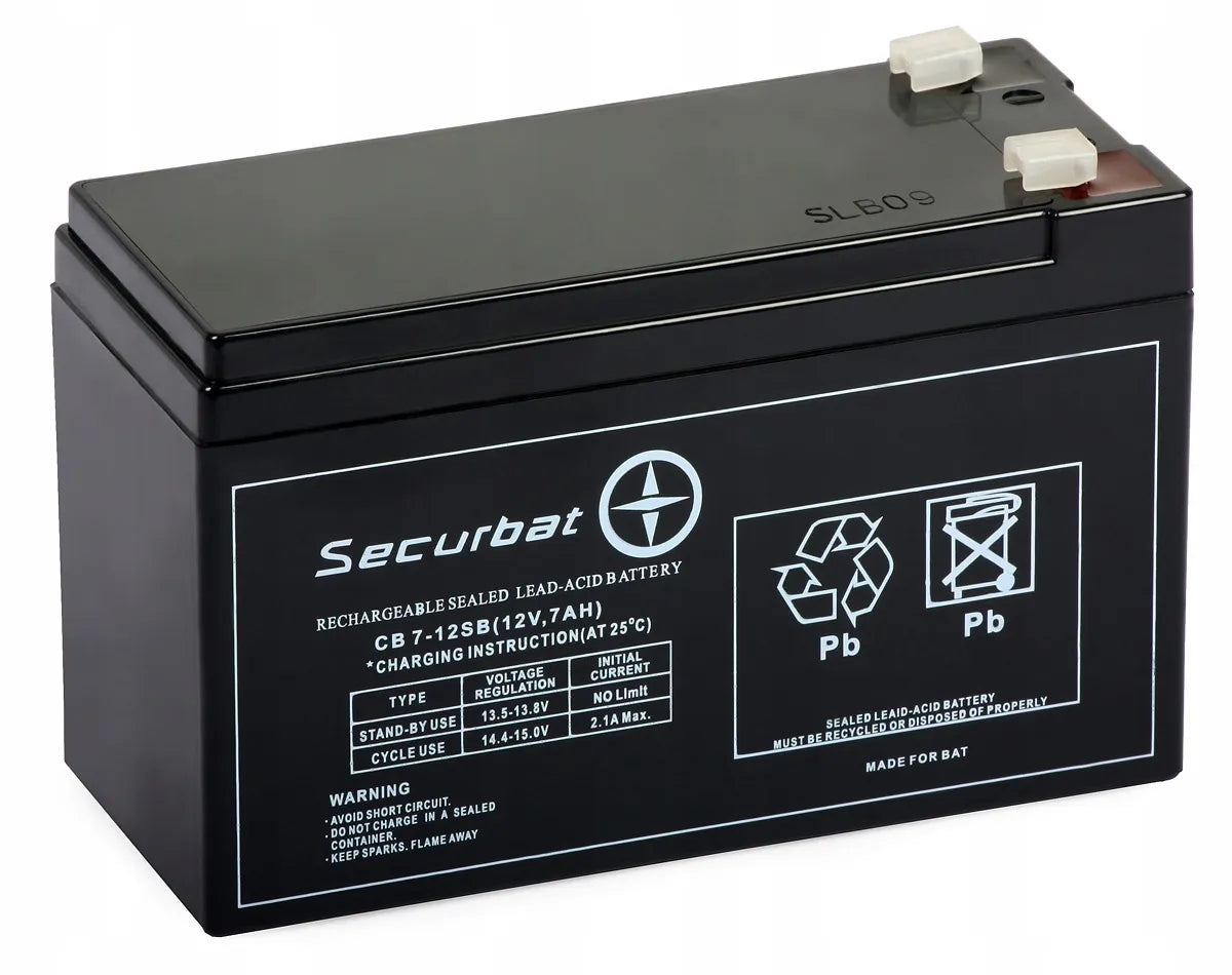 Akumuliatorius Securbat CB 7-12 SB (12V, 7 Ah) ABCV
