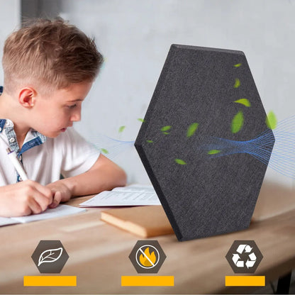 Akustinės garsą izoliuojančios šešiakampės plokštės HEXAGON 12 vnt. žaidėjų kambariui
