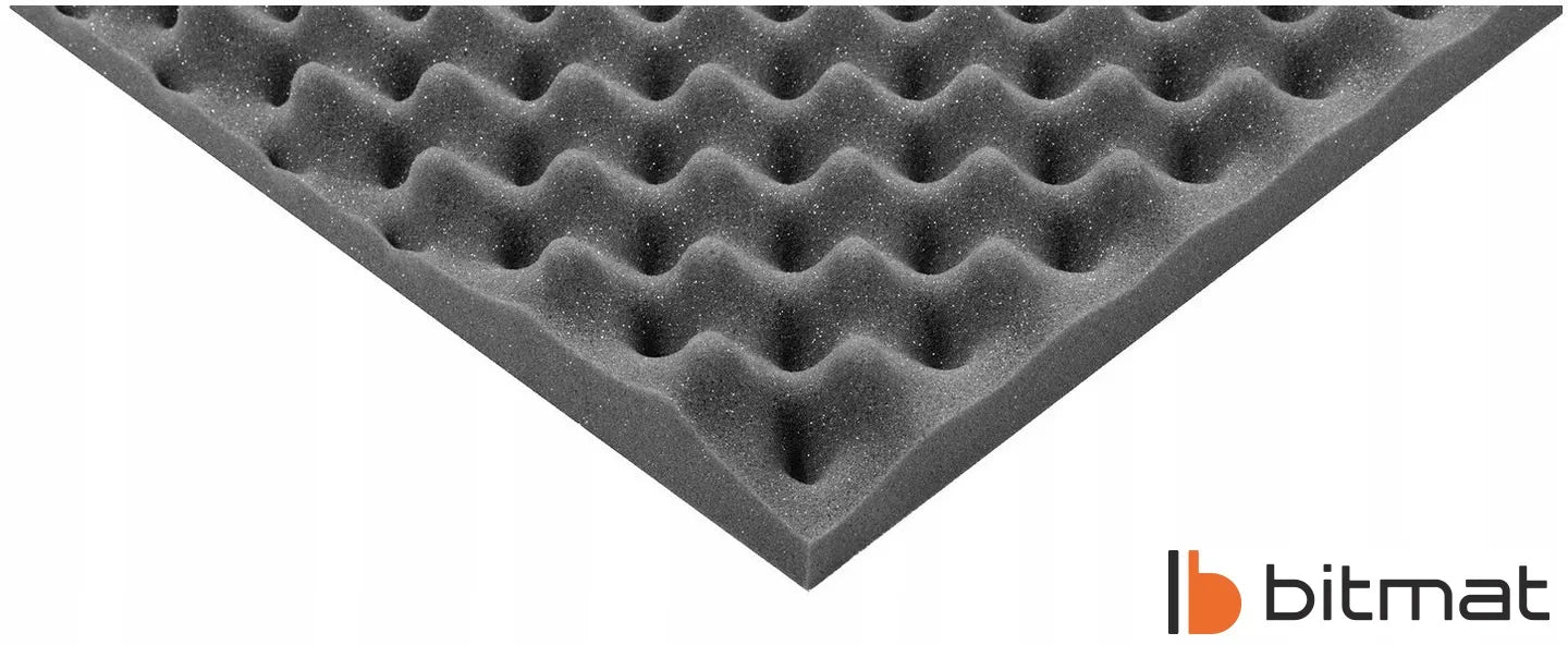 Akustinės putos garso izoliacinė banga 4 cm 2x1m studijos plokštė