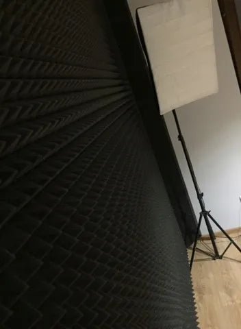 Akustinis porolonas 7 cm piramidė garso izoliacijai ir aido mažinimui Bitmat