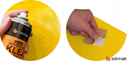Akustinis putplasčio pleištas geltonas pilkas rinkinys 12 vienetų 50x50x5cm