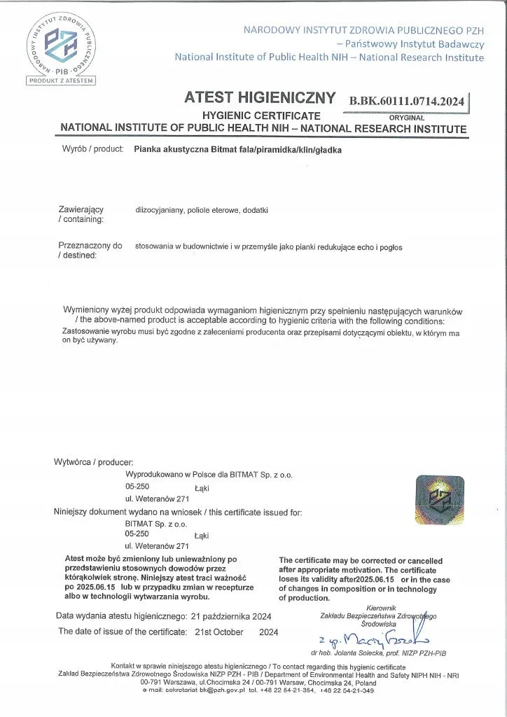 Akustinis putplasčio pleištas geltonas pilkas rinkinys 12 vienetų 50x50x5cm