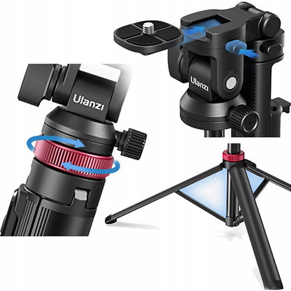 Aliumininis Ulanzi MT-78 trikojis išmaniajam telefonui ir sisteminiam fotoaparatui + BT nuotolinio valdymo pultelis
