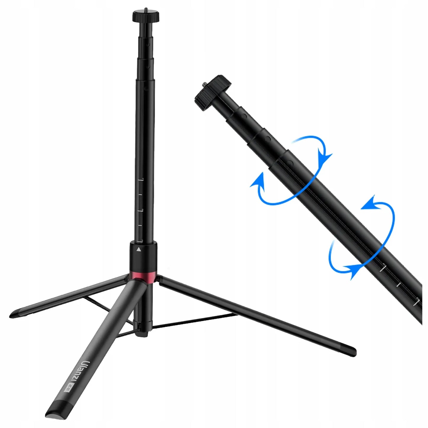 Aliuminis studijinis trikojis 153 cm ULANZI AT-01 1/4 ir 3/8 colio vlogeriams