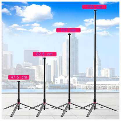 Aliuminis studijinis trikojis 153 cm ULANZI AT-01 1/4 ir 3/8 colio vlogeriams