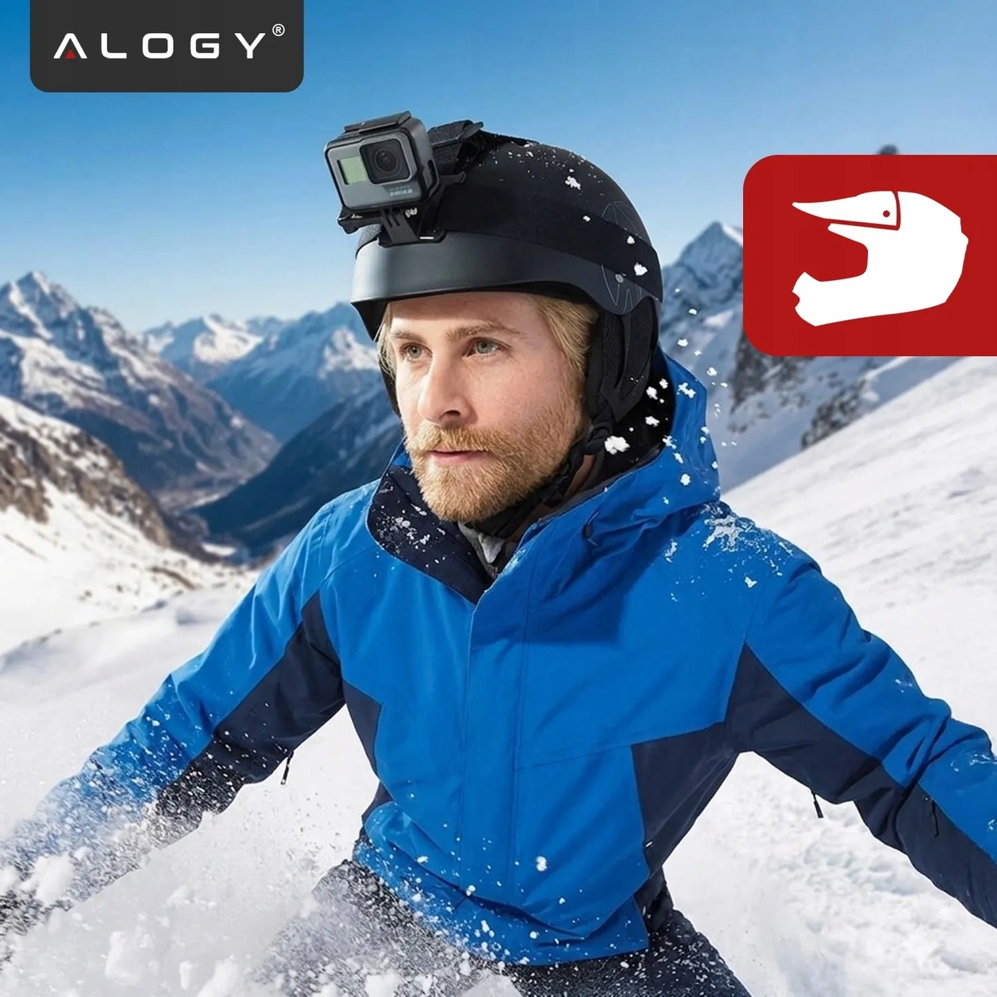 Alogy 2in1 galvos laikiklis telefonui ir GoPro Hero