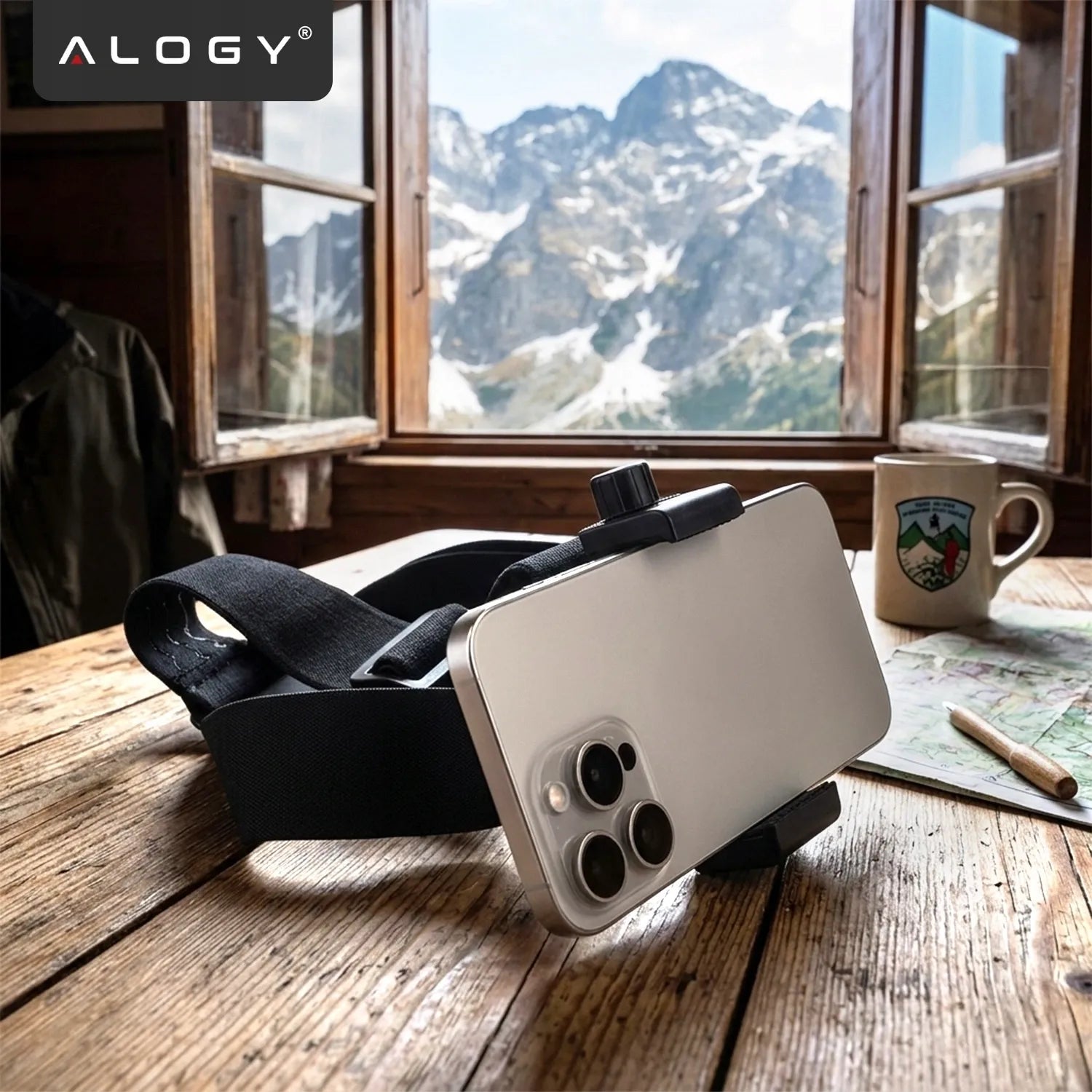 Alogy 2in1 galvos laikiklis telefonui ir GoPro Hero