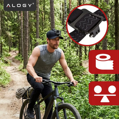 Alogy 2in1 galvos laikiklis telefonui ir GoPro Hero