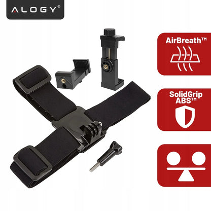 Alogy 2in1 galvos laikiklis telefonui ir GoPro Hero